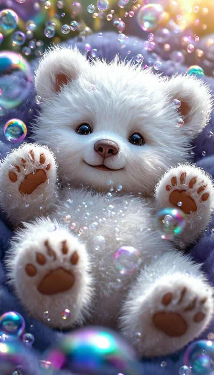 DIAMOND PAINTING - Lächelnder Bär