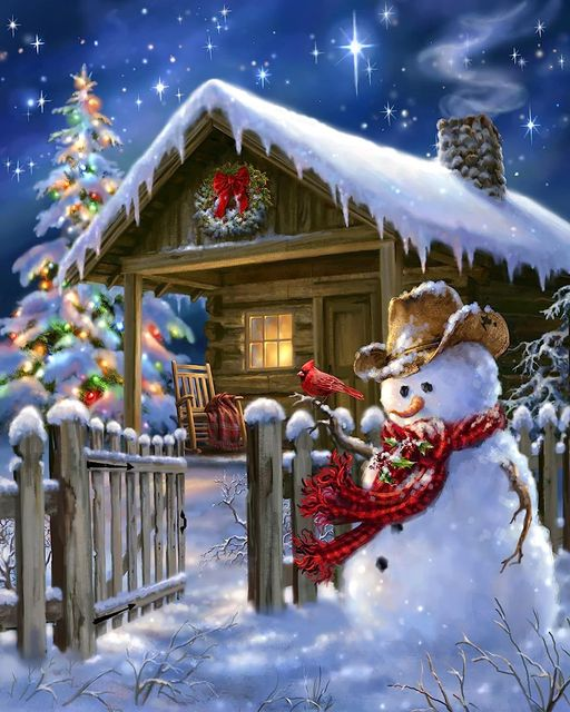 DIAMOND PAINTING -Schneemann