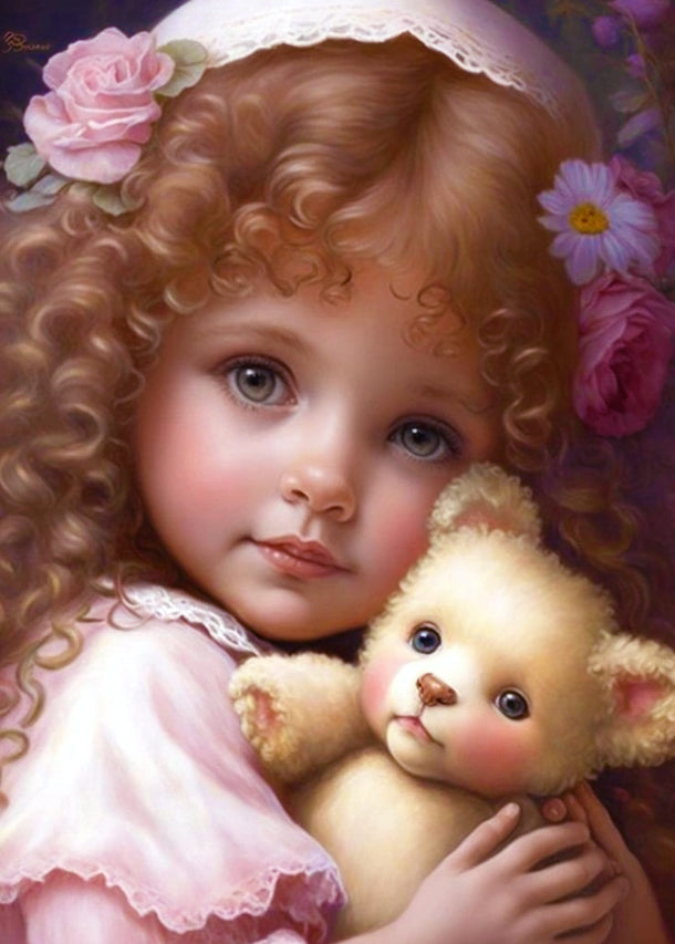 DIAMOND PAINTING -kleines Mädchen