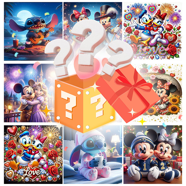 Mystery Painting Blind Box (zufällige Diamantform Lieferung - Samt)