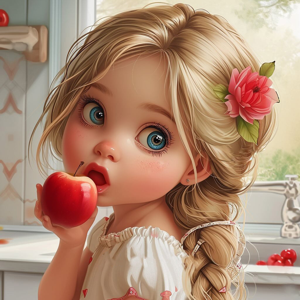 DIAMOND PAINTING - kleines Mädchen