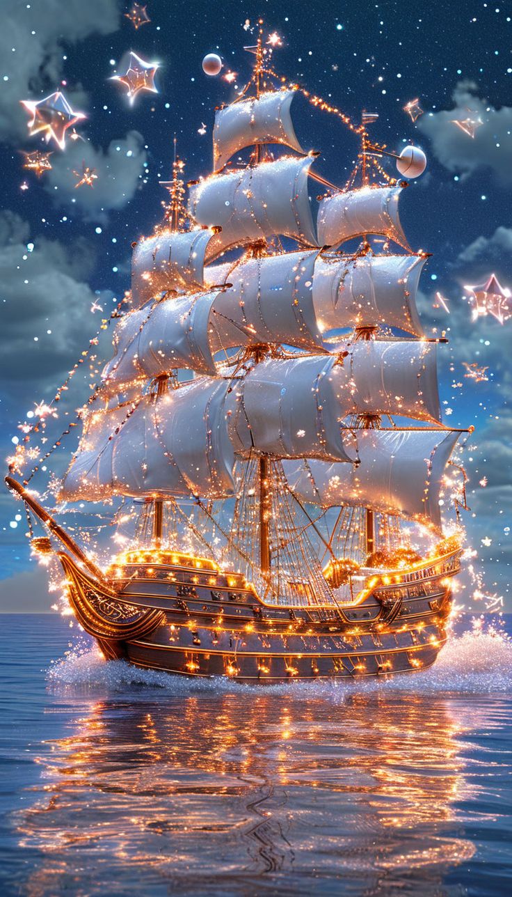 DIAMOND PAINTING - Seeschiff