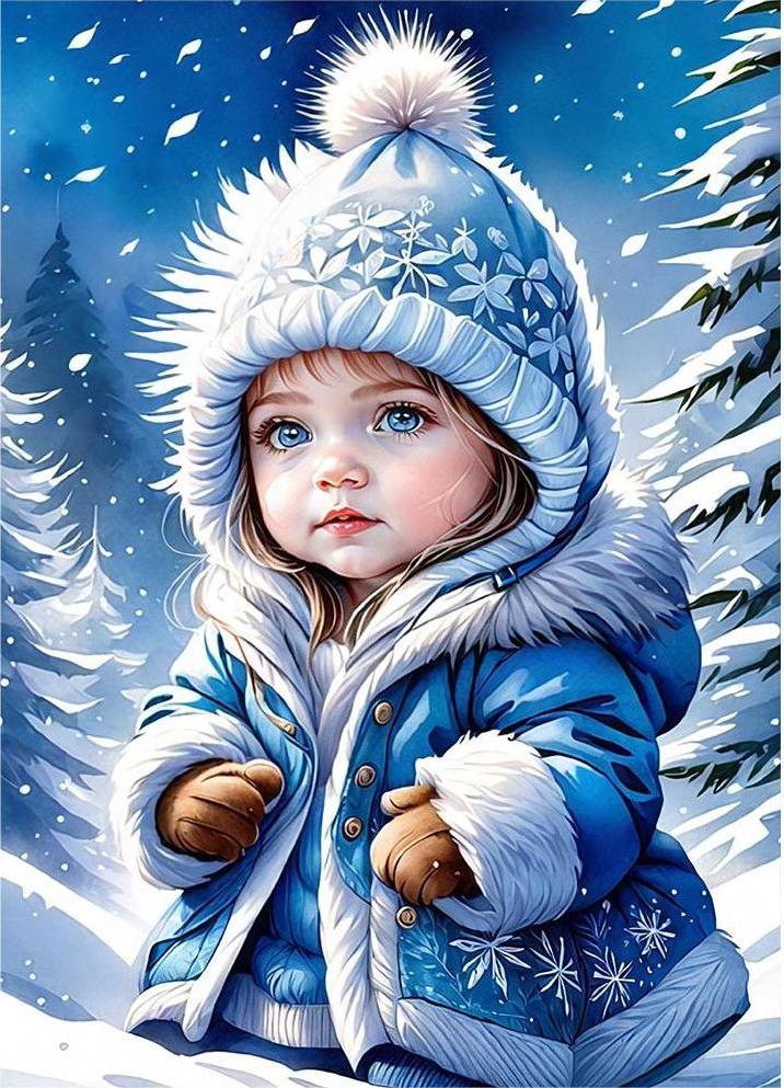 DIAMOND PAINTING - Mädchen