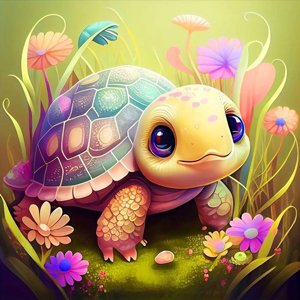 DIAMOND PAINTING -kleine Schildkröte
