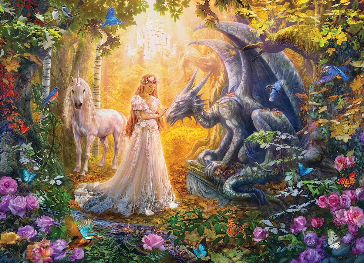 DIAMOND PAINTING -PRINZESSIN UND PFERD