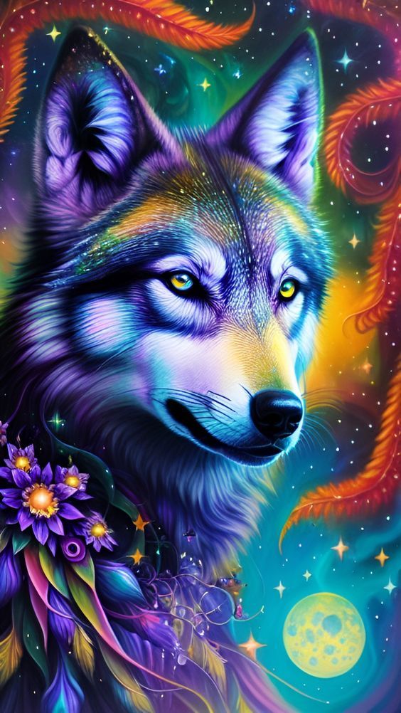 DIAMOND PAINTING - Wolf