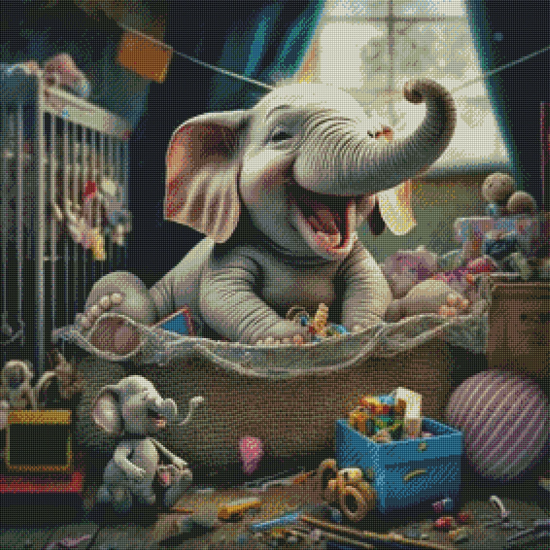 DIAMOND PAINTING -ELEFANT