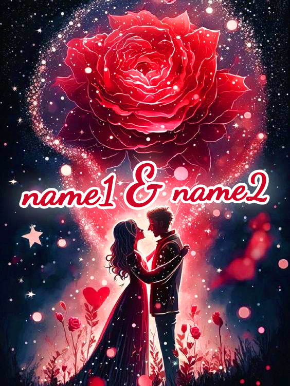 DIAMOND PAINTING - für immer zusammen(MIT TEXT)