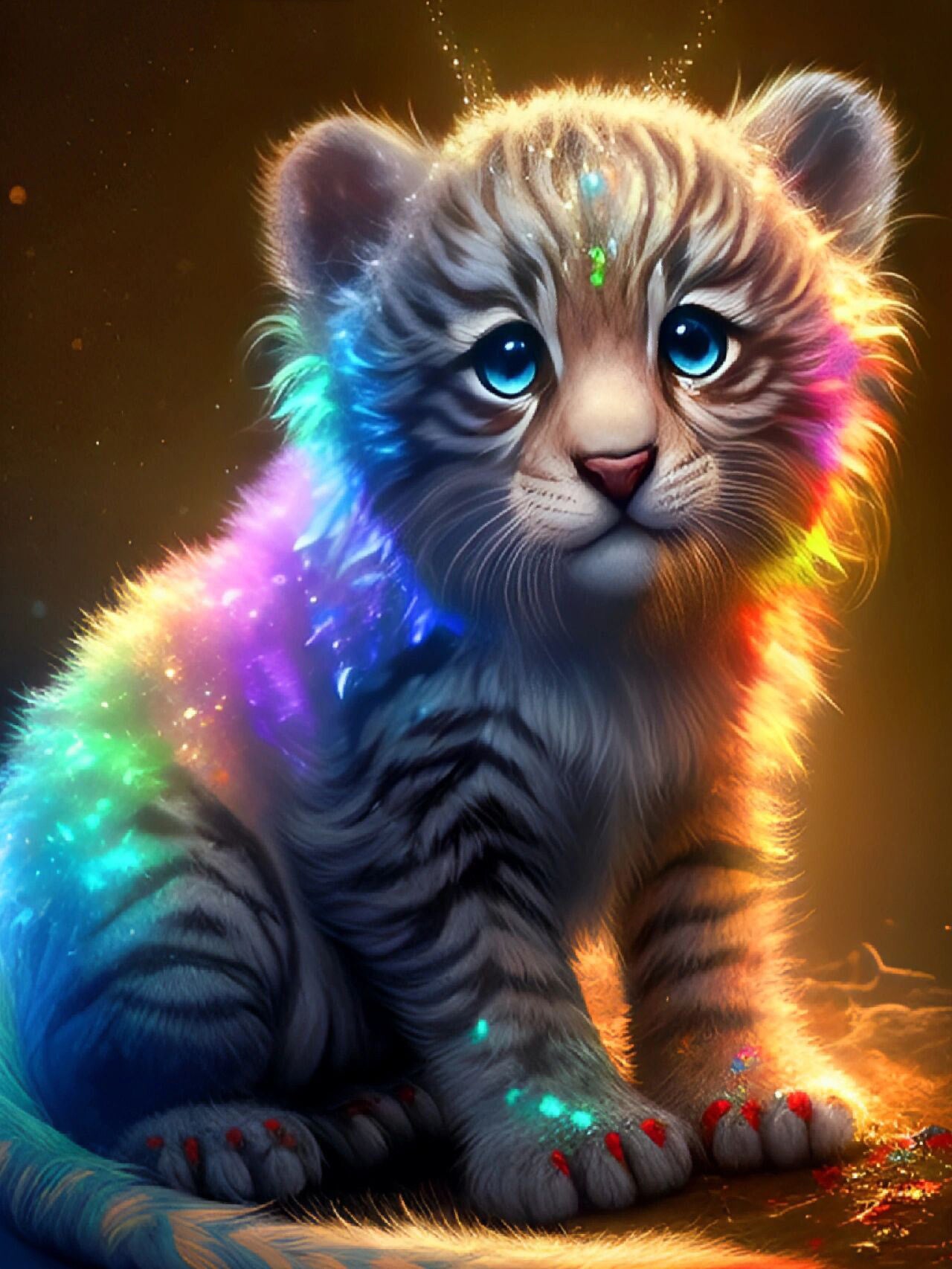 DIAMOND PAINTING -KLEINER TIGER