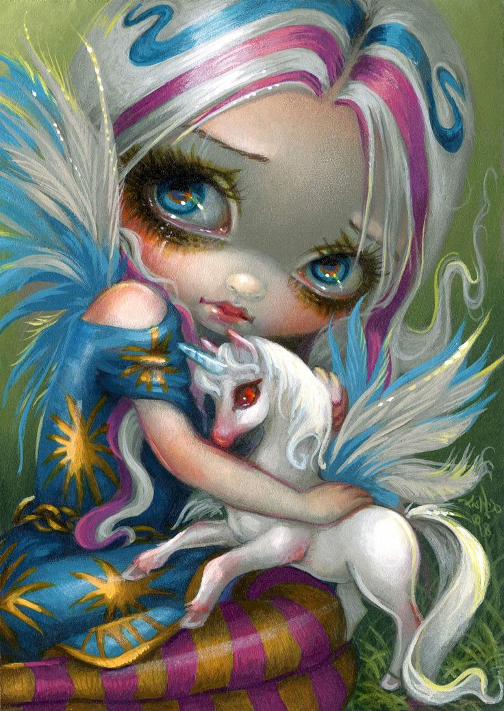 DIAMOND PAINTING -MÄDCHEN HÄLT EIN EINHORN