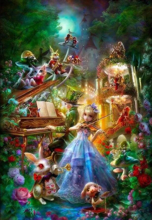 DIAMOND PAINTING -Alice im Wunderland