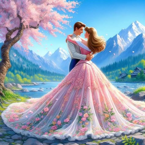 DIAMOND PAINTING - Prinzessin und Prinz