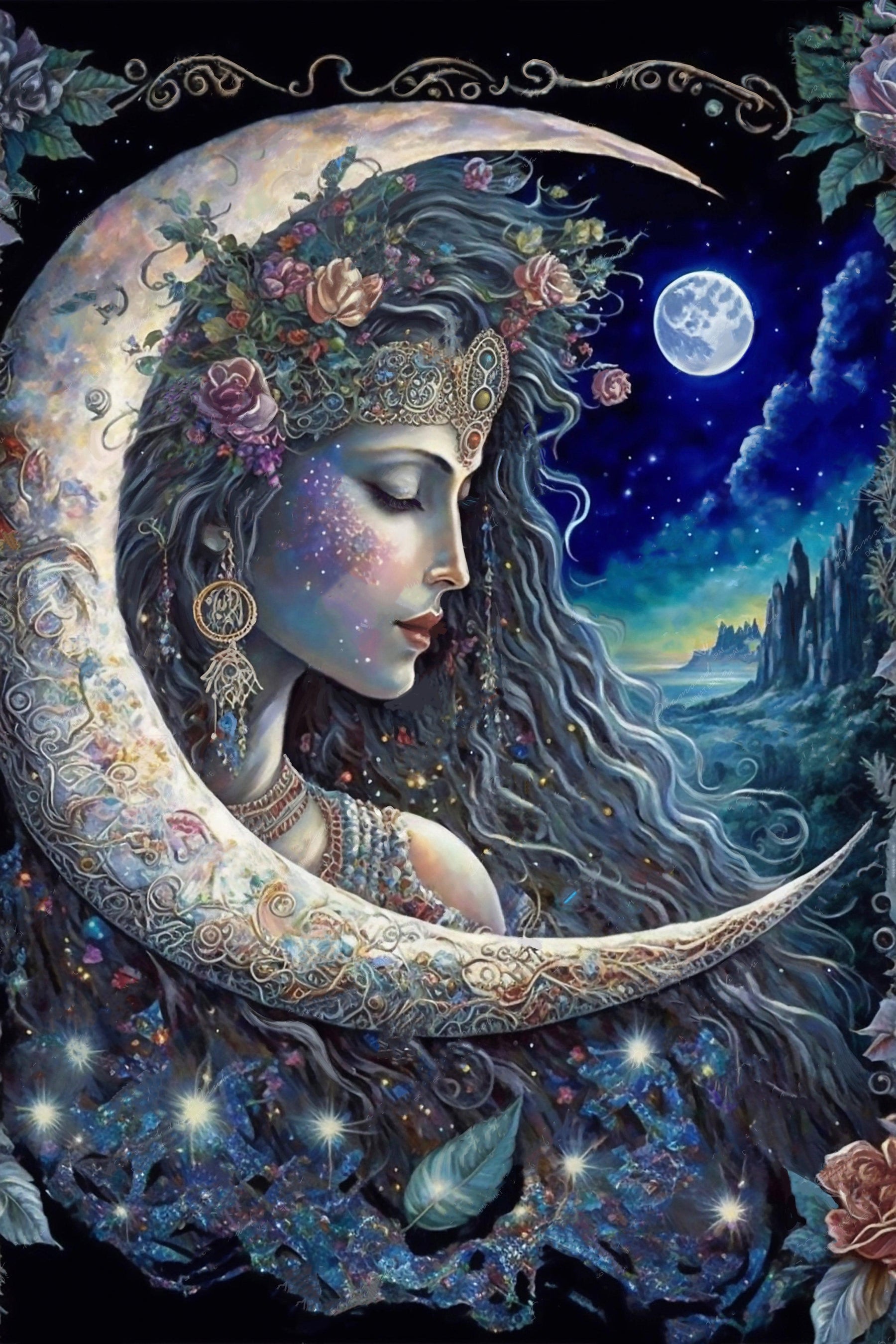 DIAMOND PAINTING - Göttin des Mondes