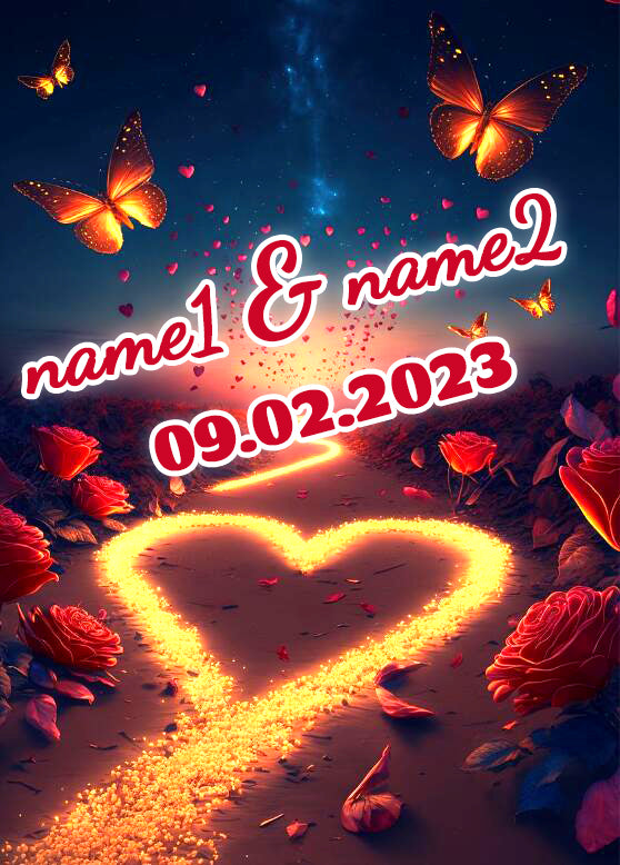 DIAMOND PAINTING - ROSE DER LIEBE (MIT TEXT)