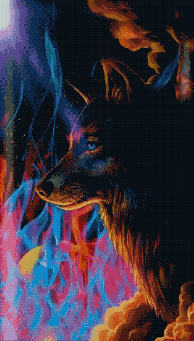DIAMOND PAINTING - WOLF