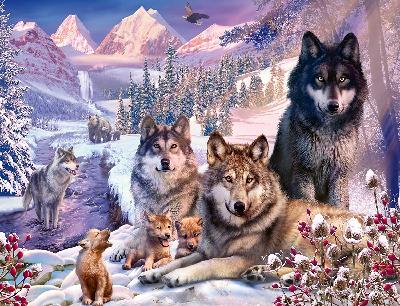 DIAMOND PAINTING - WOLF