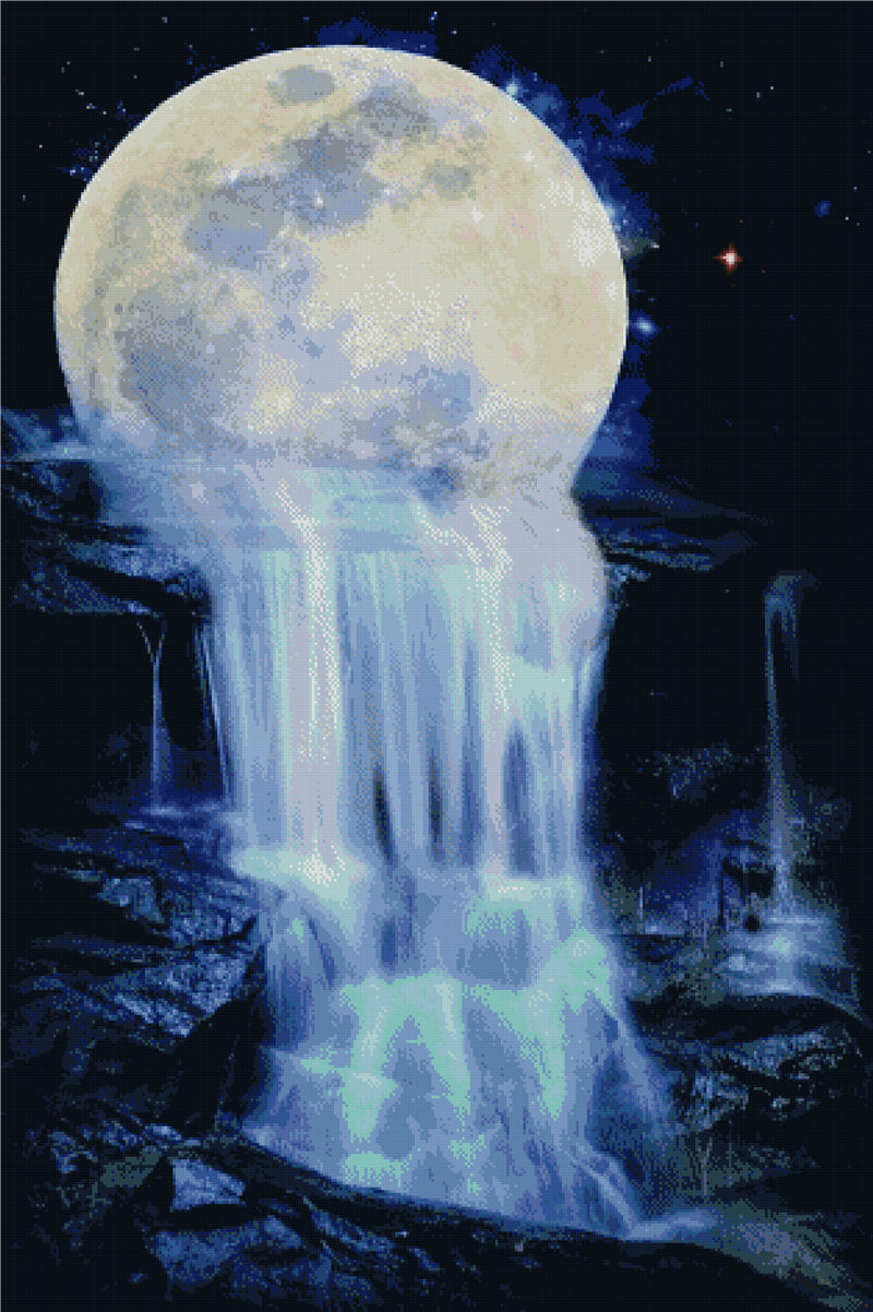 DIAMOND PAINTING - WASSERFALL