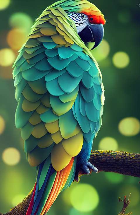 DIAMOND PAINTING -PAPAGEI