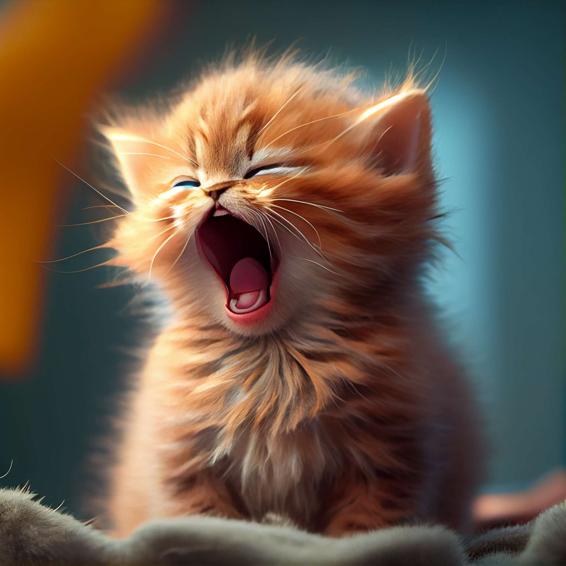 DIAMOND PAINTING -GÄHNENDE KATZE