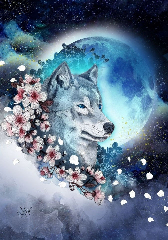 DIAMOND PAINTING - WOLF
