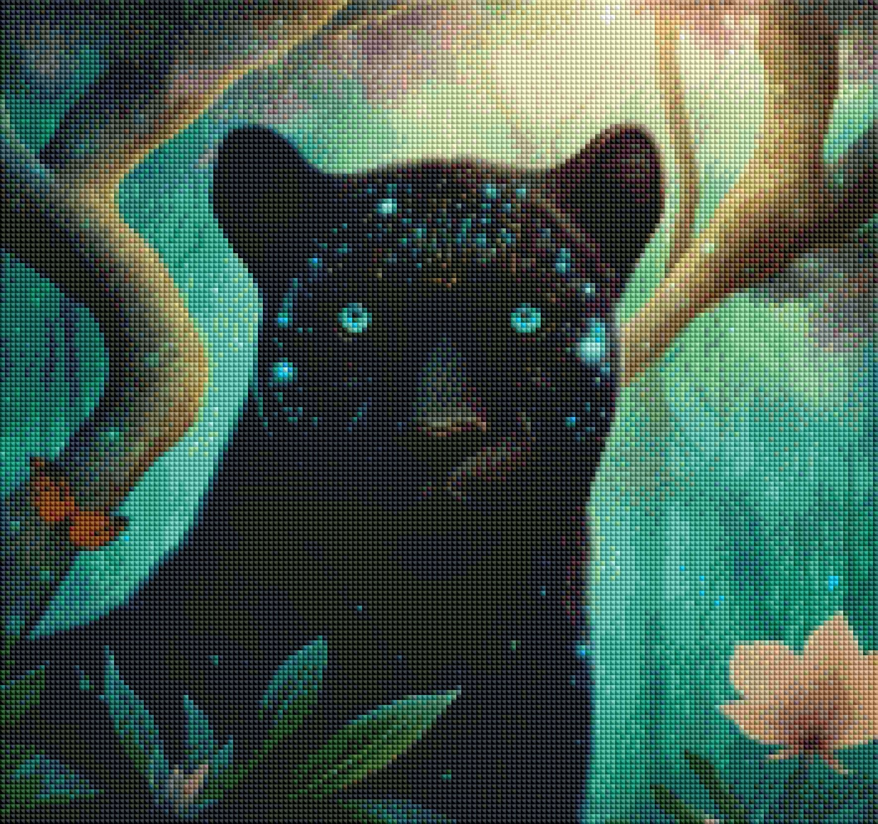 DIAMOND PAINTING - SCHWARZER PANTHER