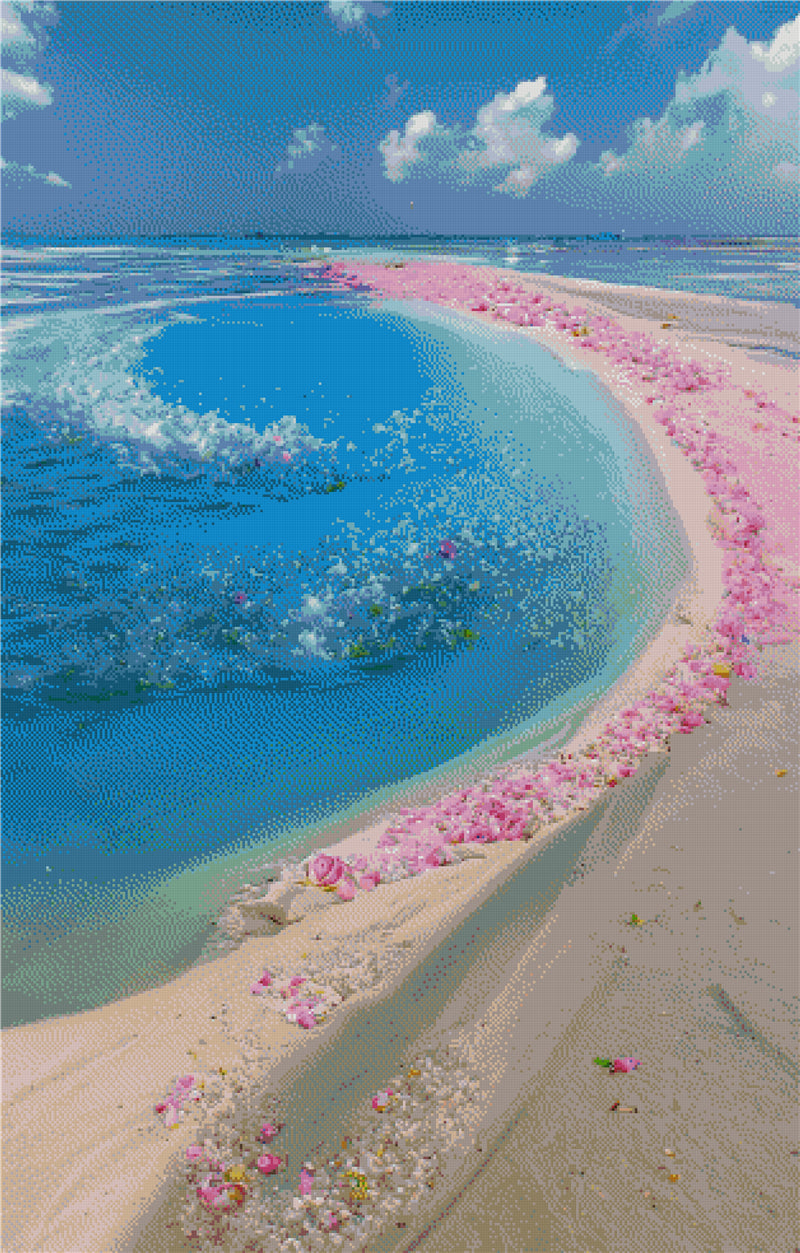 DIAMOND PAINTING - ROSE AM MEER
