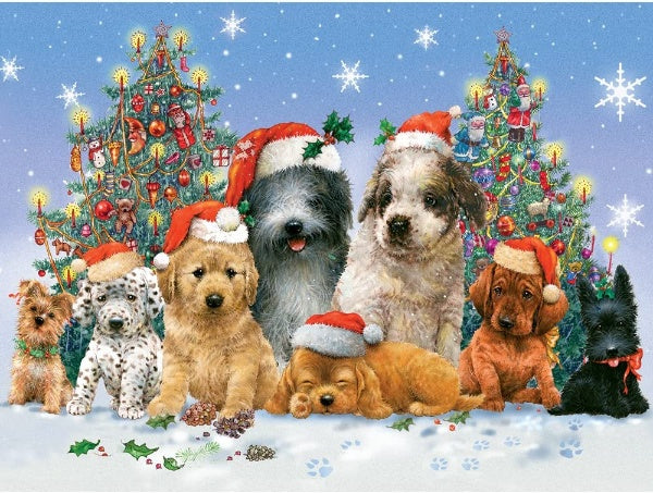 DIAMOND PAINTING - WEIHNACHTSHUND