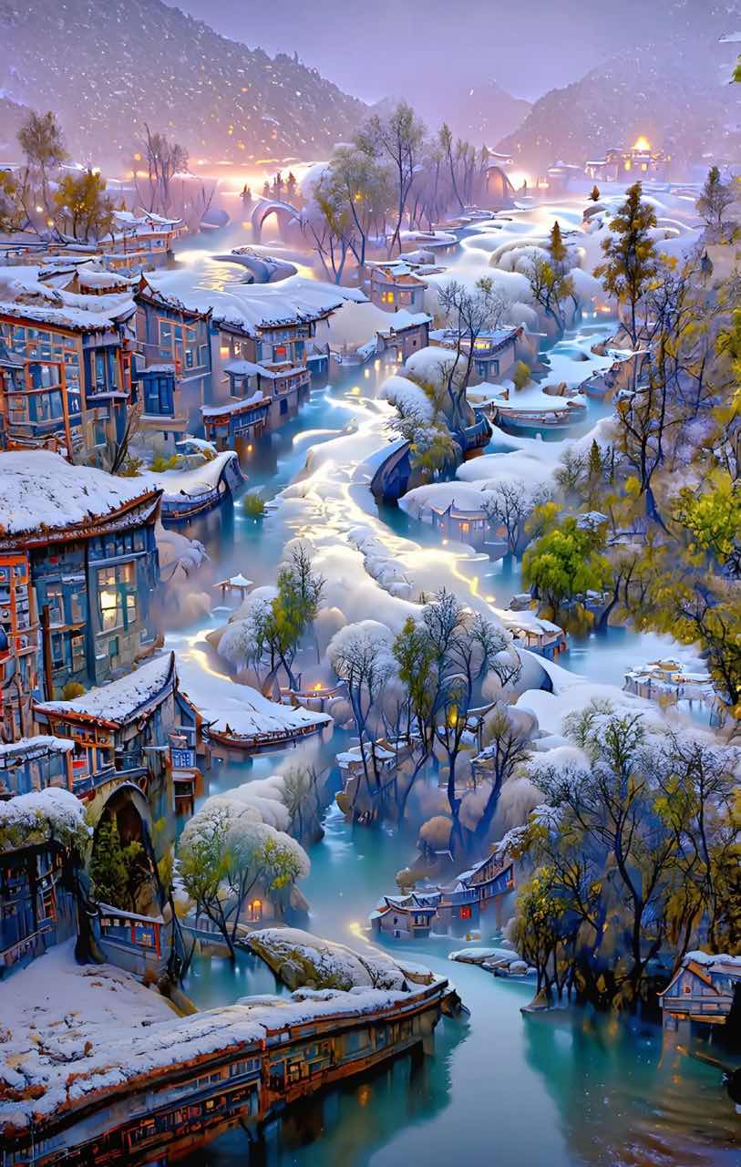 DIAMOND PAINTING - WINTERHAUS