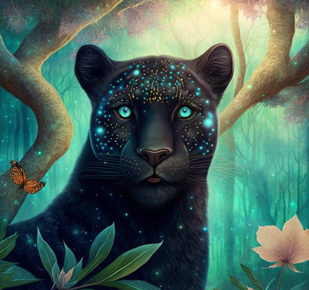 DIAMOND PAINTING - SCHWARZER PANTHER