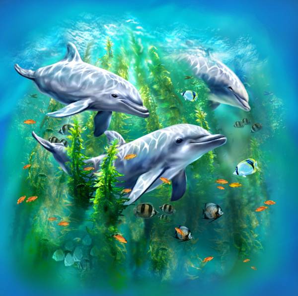 DIAMOND PAINTING -DELFIN