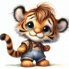 DIAMOND PAINTING -  Kleiner Tiger