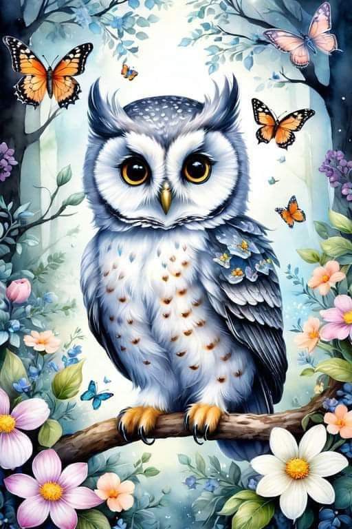 DIAMOND PAINTING - Eule