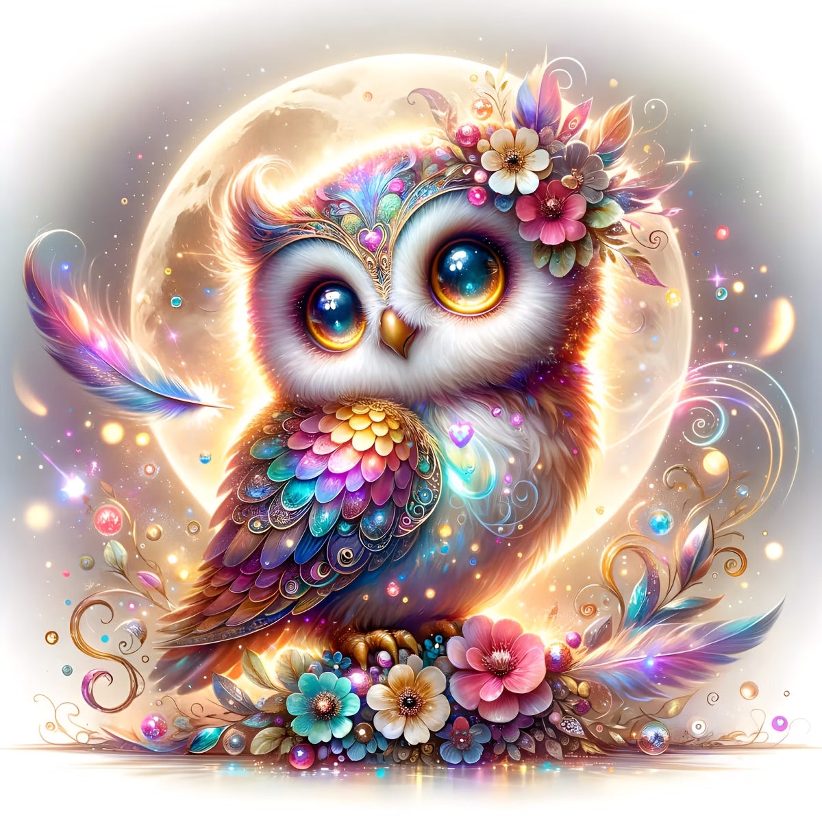 DIAMOND PAINTING - Eule