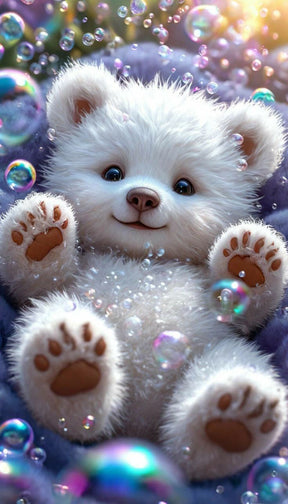 DIAMOND PAINTING - Lächelnder Bär