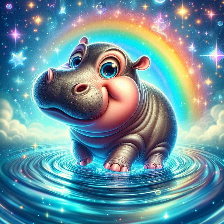 DIAMOND PAINTING -Nilpferd