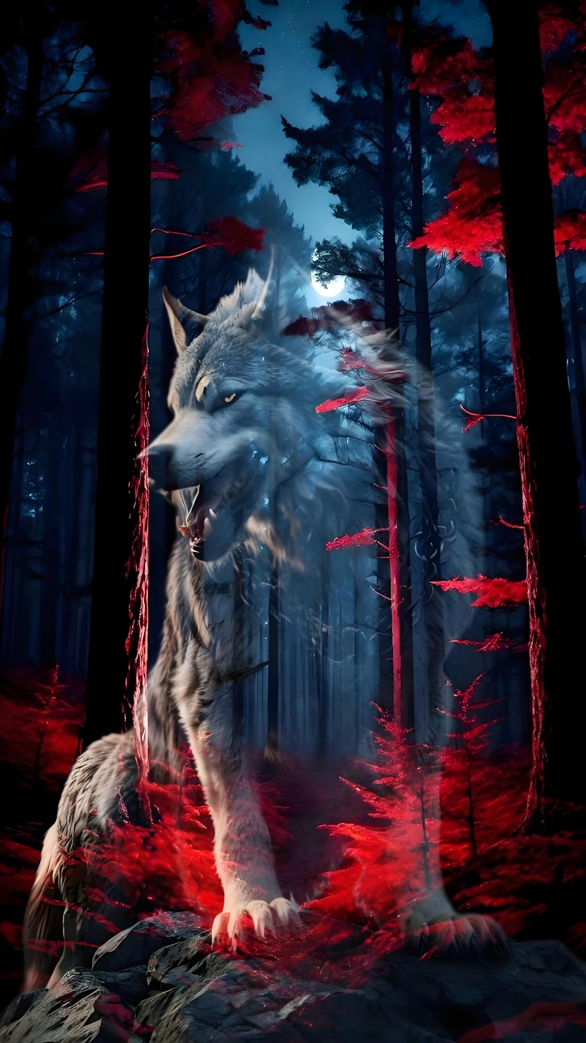 DIAMOND PAINTING -  wolf