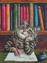 DIAMOND PAINTING -denkende Katze