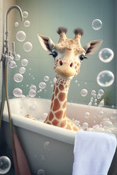 DIAMOND PAINTING - Giraffe in der Badewanne