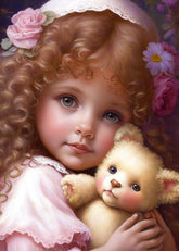 DIAMOND PAINTING -kleines Mädchen