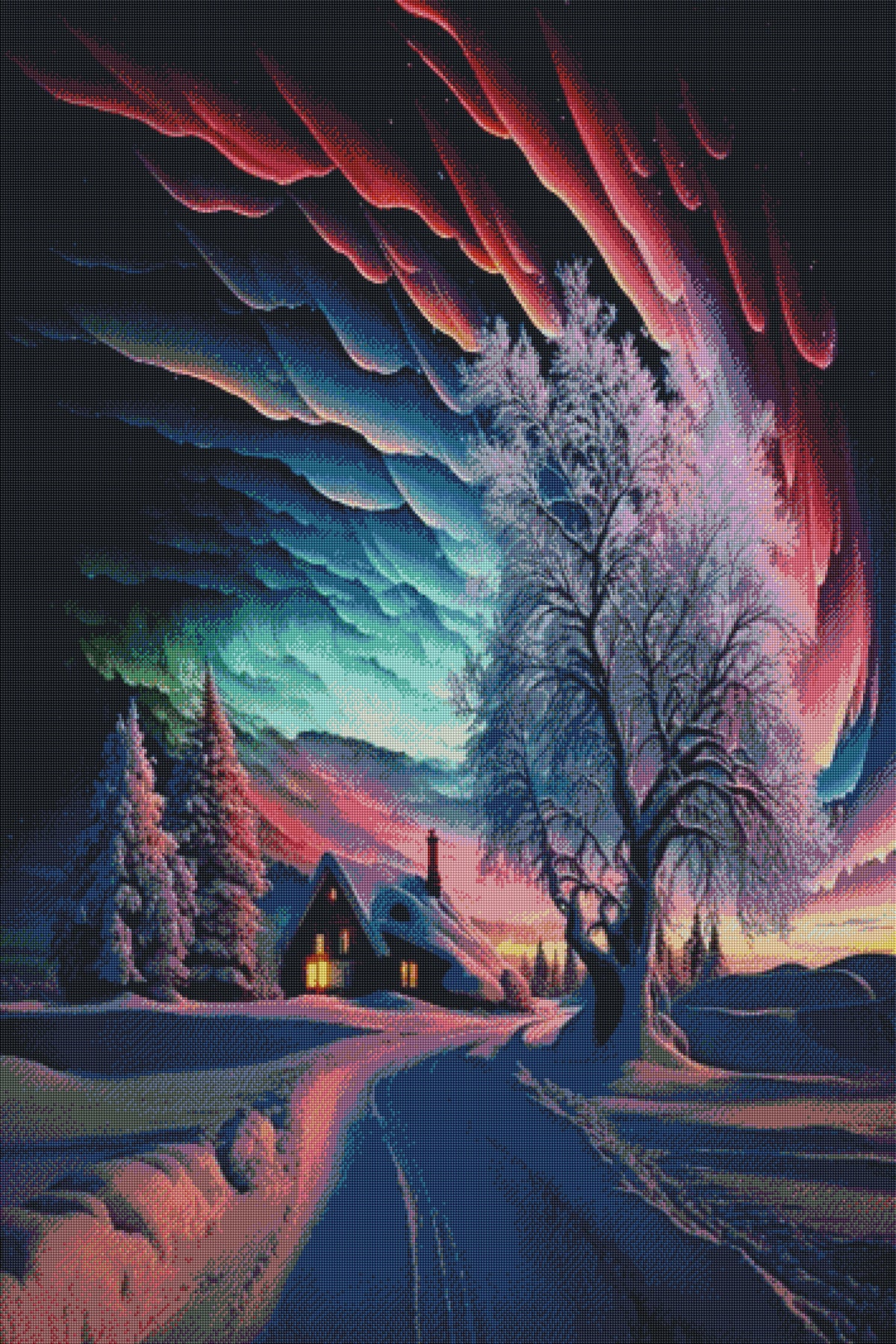 DIAMOND PAINTING -POLARLICHT