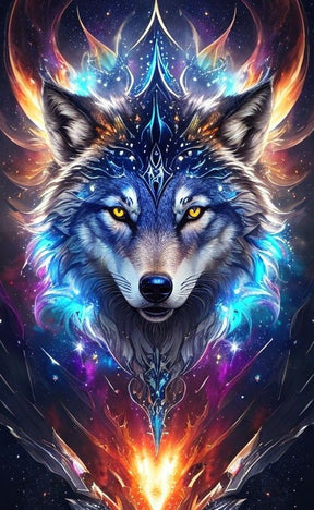DIAMOND PAINTING -  Wolf