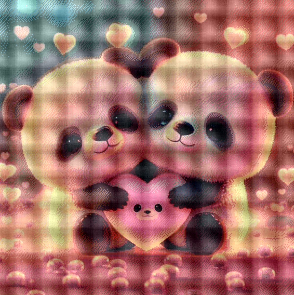 DIAMOND PAINTING -ROTER PANDA