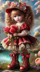 DIAMOND PAINTING - Mädchen