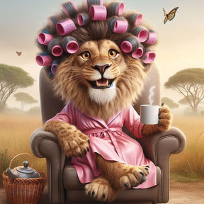 DIAMOND PAINTING - Löwe