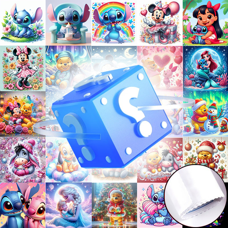 Mystery Painting Blind Box (zufällige Diamantform Lieferung - Samt)