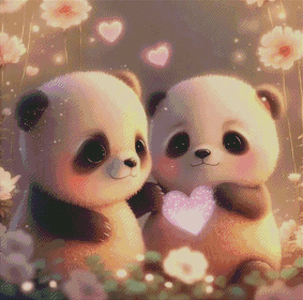 DIAMOND PAINTING -ROTER PANDA