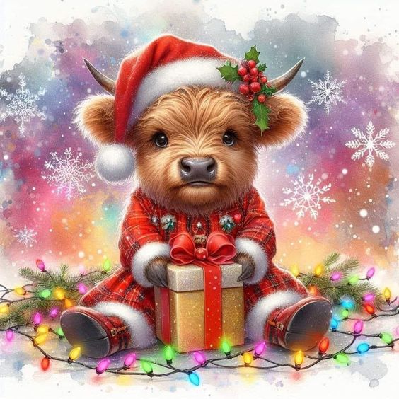 DIAMOND PAINTING - Weihnachts-Yak