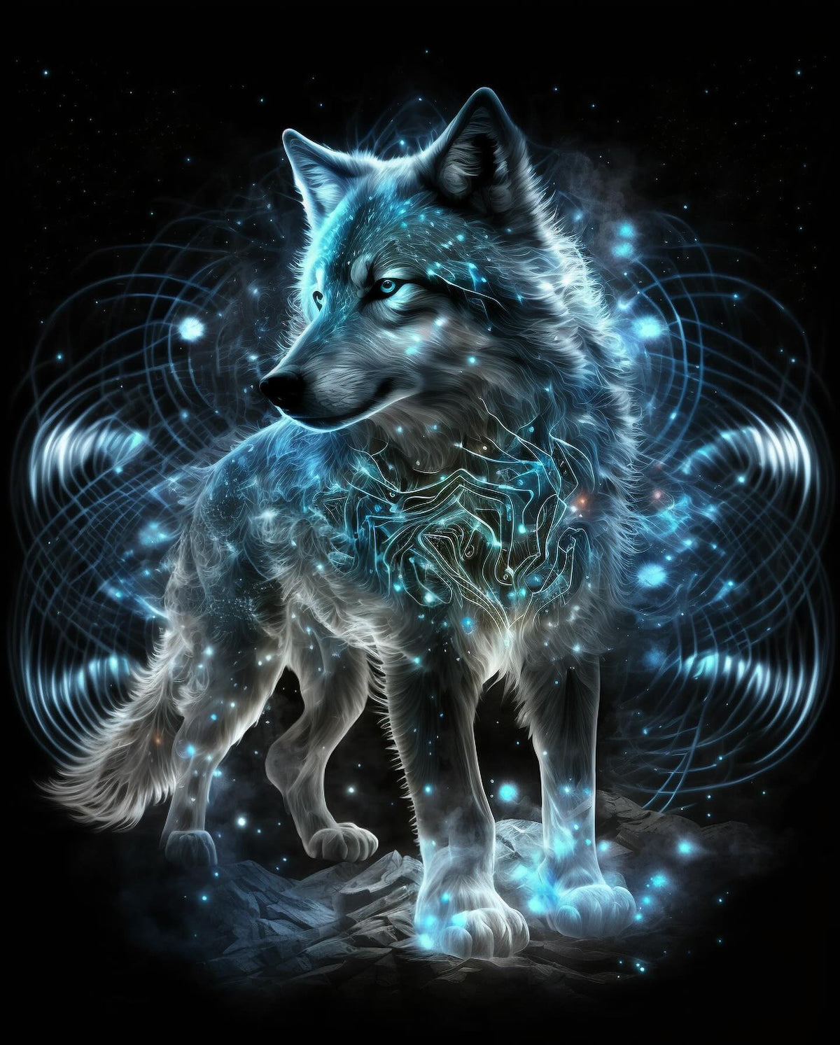 DIAMOND PAINTING - Wolf