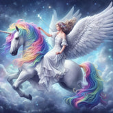 DIAMOND PAINTING - Feen-Einhorn
