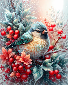 DIAMOND PAINTING - Weihnachtsvogel